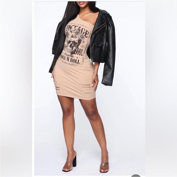 FN Distressed Mini Dress (2X) - Picture 1 of 6